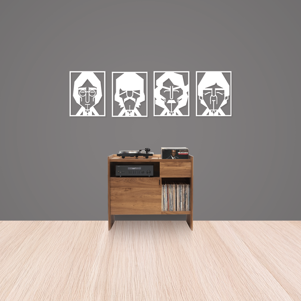 The Beatles Band Member Sign Collection