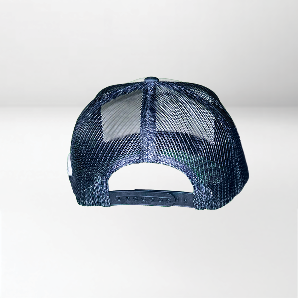 Meticulous Metalworx Yupoong Classic Trucker Cap White/Navy