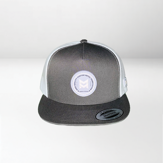 Meticulous Metalworx Yupoong Classic Trucker Cap Grey/White